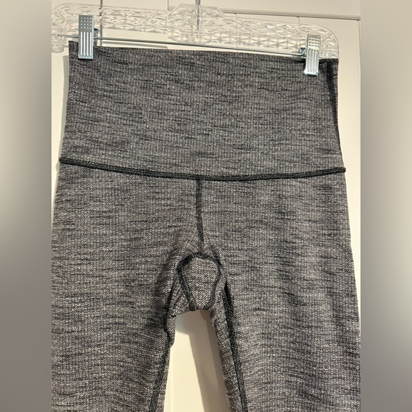 Lululemon Wunder Under Pant (Hi-Rise) Luon Variegated Knit Black Heathered Black - Picture 3 of 8